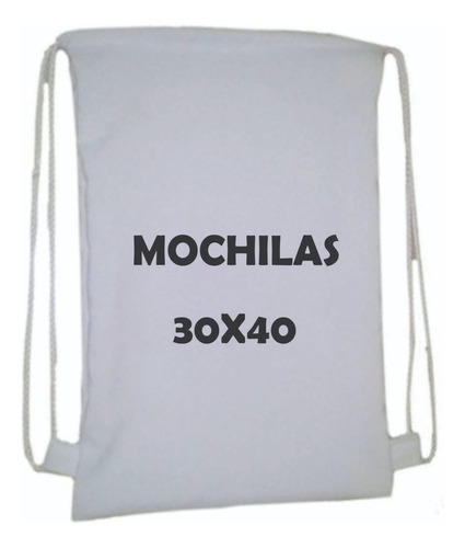 130 Mochilas Para Sublimar O Estampar Medida 30x40