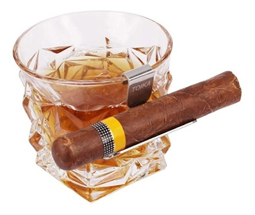 Soporte De Puros Para Vasos Whisky Cigar Habano Holder Padre