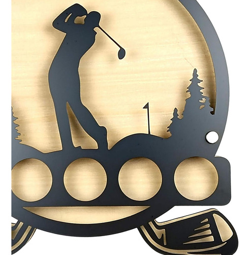 Golf Ball Display Holder Iron Novelty Simple Wall Mount