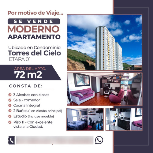 Vendo Apartamento De 3 Habitaciones 