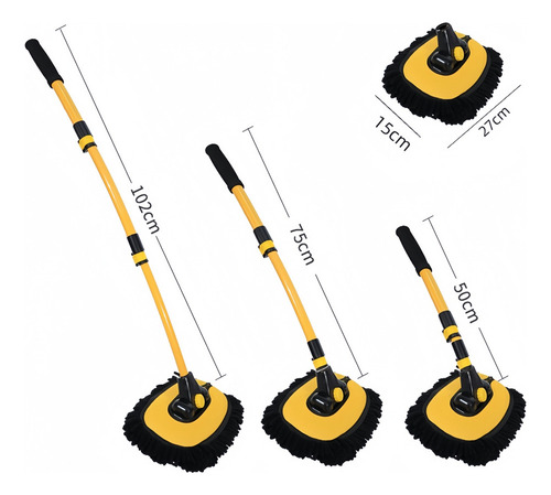 Xyl Cepillo Retráctil De Microfibra For Lavado De Autos