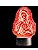 Lámpara De Mesa De Luz Nocturna En 3d De La Virgen María, Lá