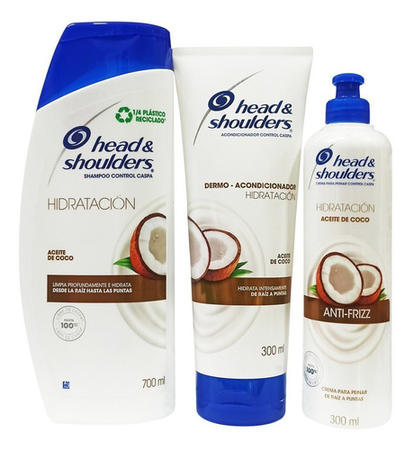 Head-shoulders Hidratacion Coco Shampo 700ml + Acon + Crema