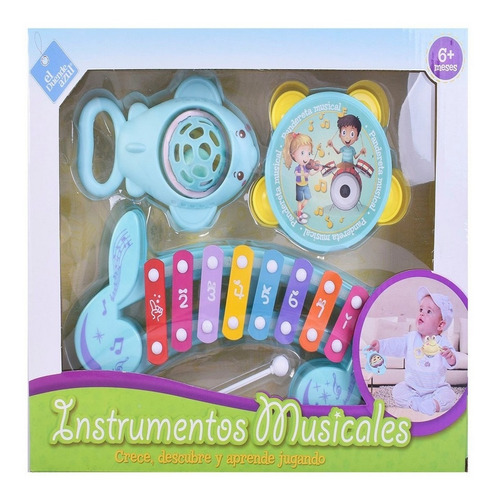 Juego Set Instrumentos Musicales El Duende Azul ELG 7442