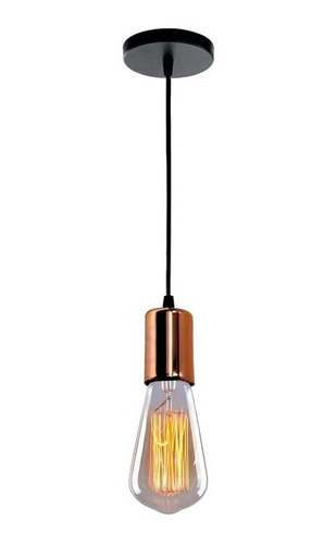 Colgante Moderno Bell Capuchon Cobre Bri Vintage Apto Led 