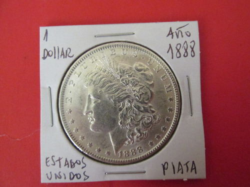 Moneda 1 Dollar Morgan Estados Unidos De Plata 1888 Unc
