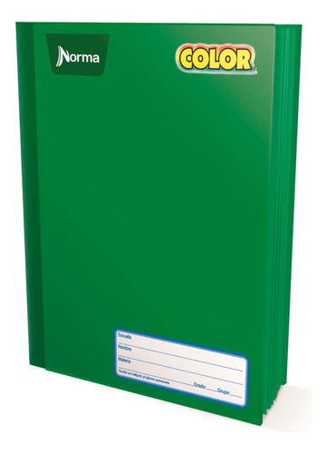 2 Pzas Cuaderno Colegial Cosido Norma Color 360 Cuadro Chico