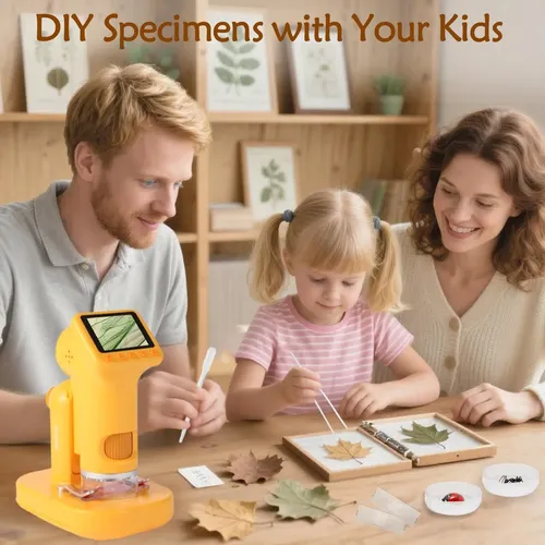 PYRDOUM Microscopio para Niños Aumento 1600X, 4 LCD Microscopio Portátil Niños, Microscopios Digital Infantil con Tarjeta de Memoria de 32G, Fotos y Videos, Función Portátil y Fija (Verde PYRDOUM Microscopio para Niños Aumento 1600X, 4 LCD Microscopio Portátil Niños, Microscopios Digital Infantil con Tarjeta de Memoria de 32G, Fotos y Videos, Función Portátil y Fija (Verde