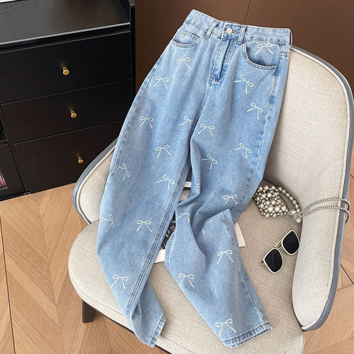 Mom Jeans Estampado Importación Premium Grueso Dama