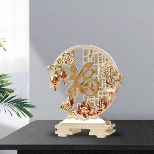 Figura Decorativa De Resina De Estatua De Personaje Fu Para