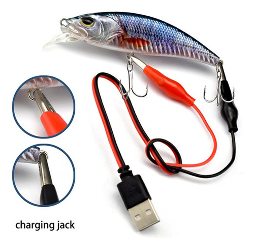 Señuelos De Pesca Led Luminosos, Eléctricos, Recargables, Ve