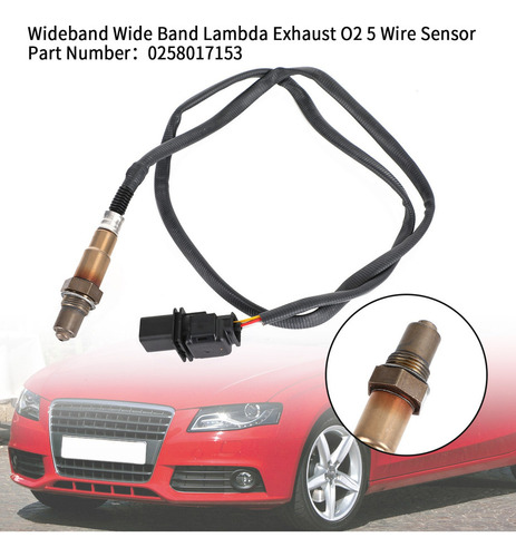 Sensor Lambda 02 Aguas Arriba De 5 Hilos Para Audi A3 A4 A5