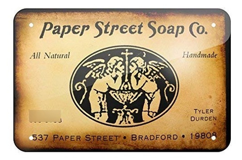 Pósteres Sxted Tin Sign New Aluminum Paper Street Soap Co Fi