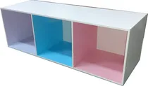 Comprar Mueble Infantil 3 Cubos Biblioteca Organizador Repisa Juguet