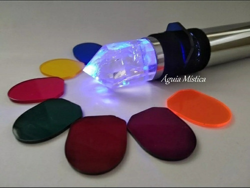 Cromoterapia Bastão Atlante Com Cristal Vogel