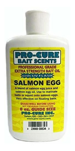 Pro-cure Salmón Huevo Cebo De Aceite, De 8 Onzas.