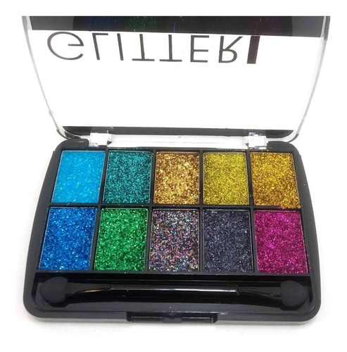 Paleta Sombras Ojos Glitter Eyeshadow Tejar Cosmetica Brillo