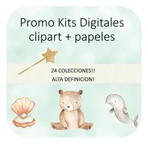 Comprar Promo Kits Digitales, Cliparts + Papeles, Flora 2