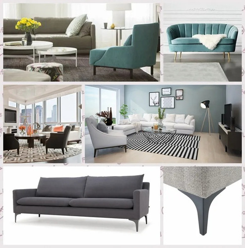Imagen 7 de 9 de Pack 4 Patas Metálicas Cónica Inclinada Altura 25cm Muebles