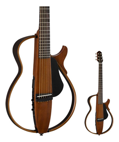 Violão Silent Elétrico Aço Yamaha Slg200s Natural Fosco Material Do Diapasão Pau-rosa Orientação Da Mão Destro