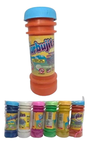 6 Burbujas Individual Con 100 Ml Para Sus Fiestas.