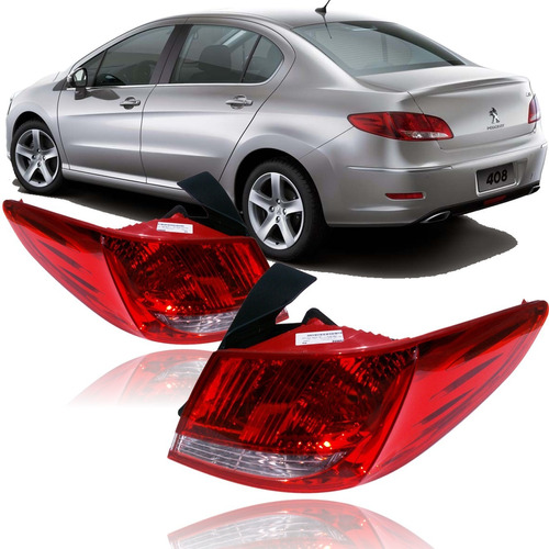 Kit X 2 Faro Trasero Peugeot 408 2012 A 2015 Exterior Origin