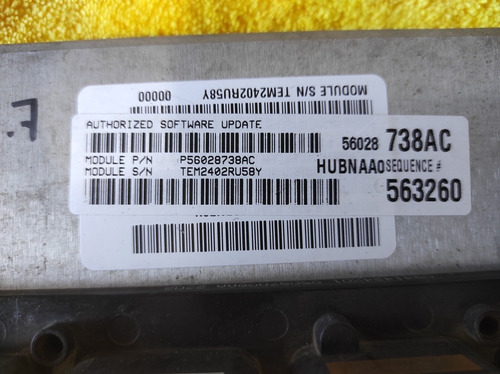Mopar Pcm Dodge Ram 1500 2003 4.7 P56028738ac Programable (Usado)