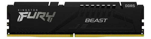 Memoria RAM Fury Beast gamer color negro  16GB 1 Kingston KF552C40BB-16