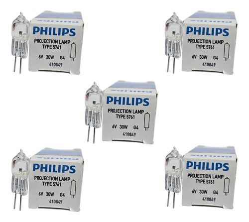 Foco Cacahuate 5761 6v 30w G4 410849 Microsco Philips 5pz