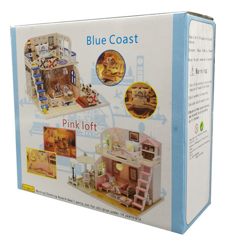 Mz Kit De Casa De Muñecas Diy: Casa En Miniatura Con