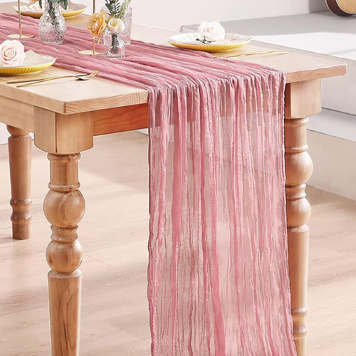 Juego De Mesa Table Runner De Gasa, Arpillera Y Estopilla