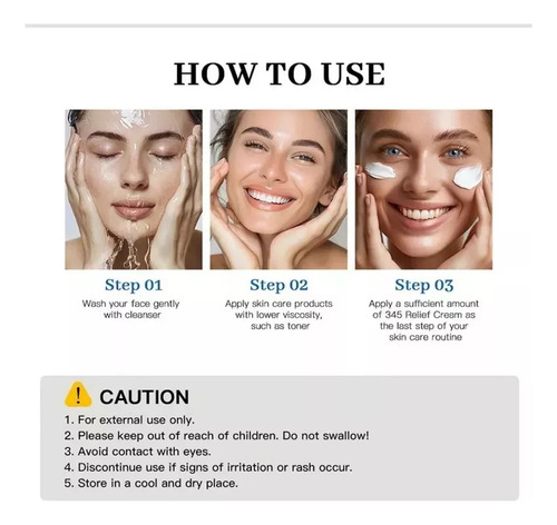 3 Piezas, Crema Reparadora Intensiva, Crema Calmante 345,