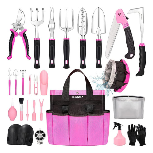 Hlwdflz Pink Garden Tool Set Regalos De Jardinería Para Muje