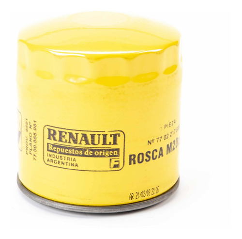 Filtro Aceite Renault