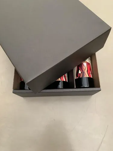 40 Caja De Cartón Negra Ecommerce Para 3 Botellas 34x28x10cm