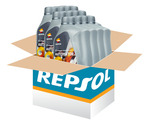 Kit 12l Óleo Fluido Direção Hidráulica Repsol Atf Dexron 3