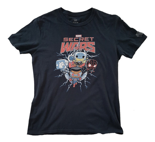 Playera Negra Secret Wars Marvel Pop Funko Talla-m Ph7 (Usado)