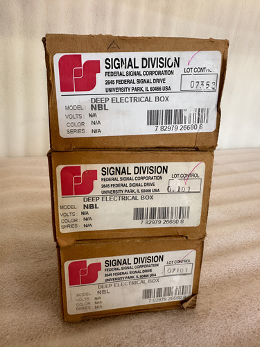Caja Federal Signal Modelo Nbl