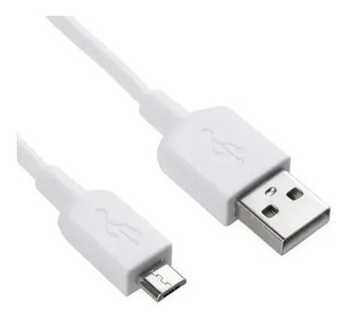 Cable Micro Usb 1.2 Metros Carga Rapida Y Datos Color Blanco