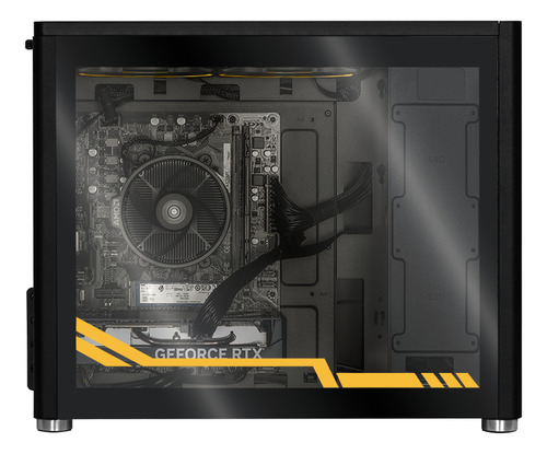 Xtreme Pc Gaming Asus Tuf Geforce Rtx 4060 Amd Ryzen 5 5500 16gb Ssd 1tb Monitor Curvo 23.8 165hz Teclado Mouse Wifi Black