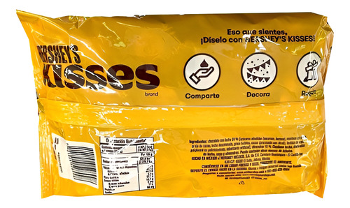 Chocolates Kisses De Hershey's Leche Y Almendras 850g.