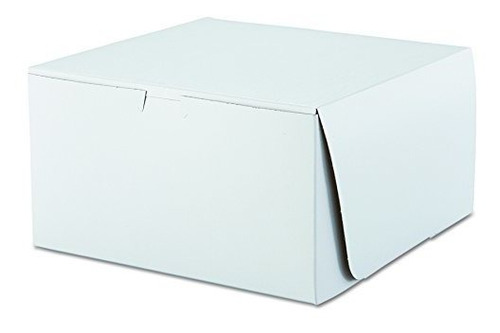 Caja Panadería Premium Blanca 10 X 10 X 5.5  ¡paquete 100!