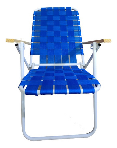 Reposera Playera Sillon Plegable Alto - Muy Fuerte -nacional