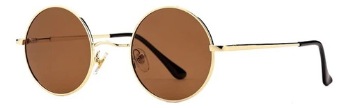 Gafas Sol Polarizadas Redondas Hippie Unisex Rojo/amarillo