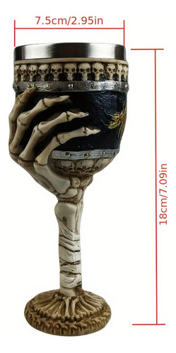 1pc, Copa De Mano De Calavera Creativa, Copa De Vino De