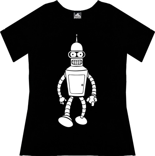 Blusa Futurama Dama Bender Anime Comic Tv Camiseta Urbanoz