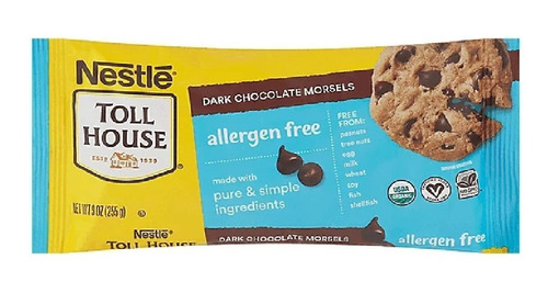 Nestle Toll House Dark Chocolate Morsels Allergen Free 326 G