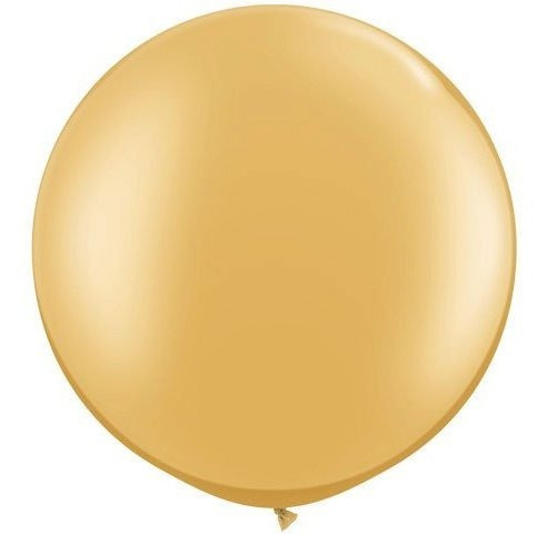 Globo Metalico Latex 30.0 In Color Dorado