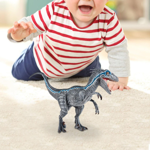 Modelo De Dinosaurio De Pie Velociraptor, Modelo De Figura