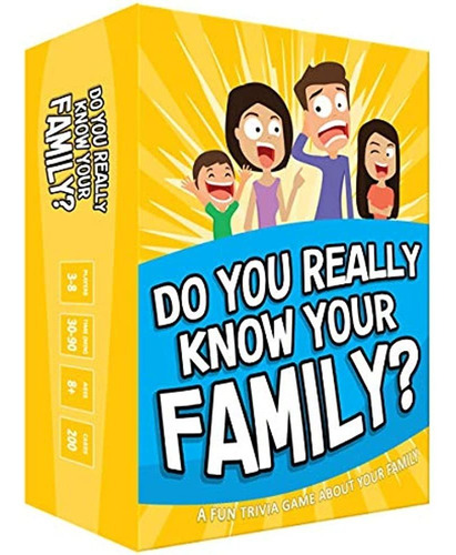 ¿conoce Realmente A Su Familia? Un Divertido Juego Familiar